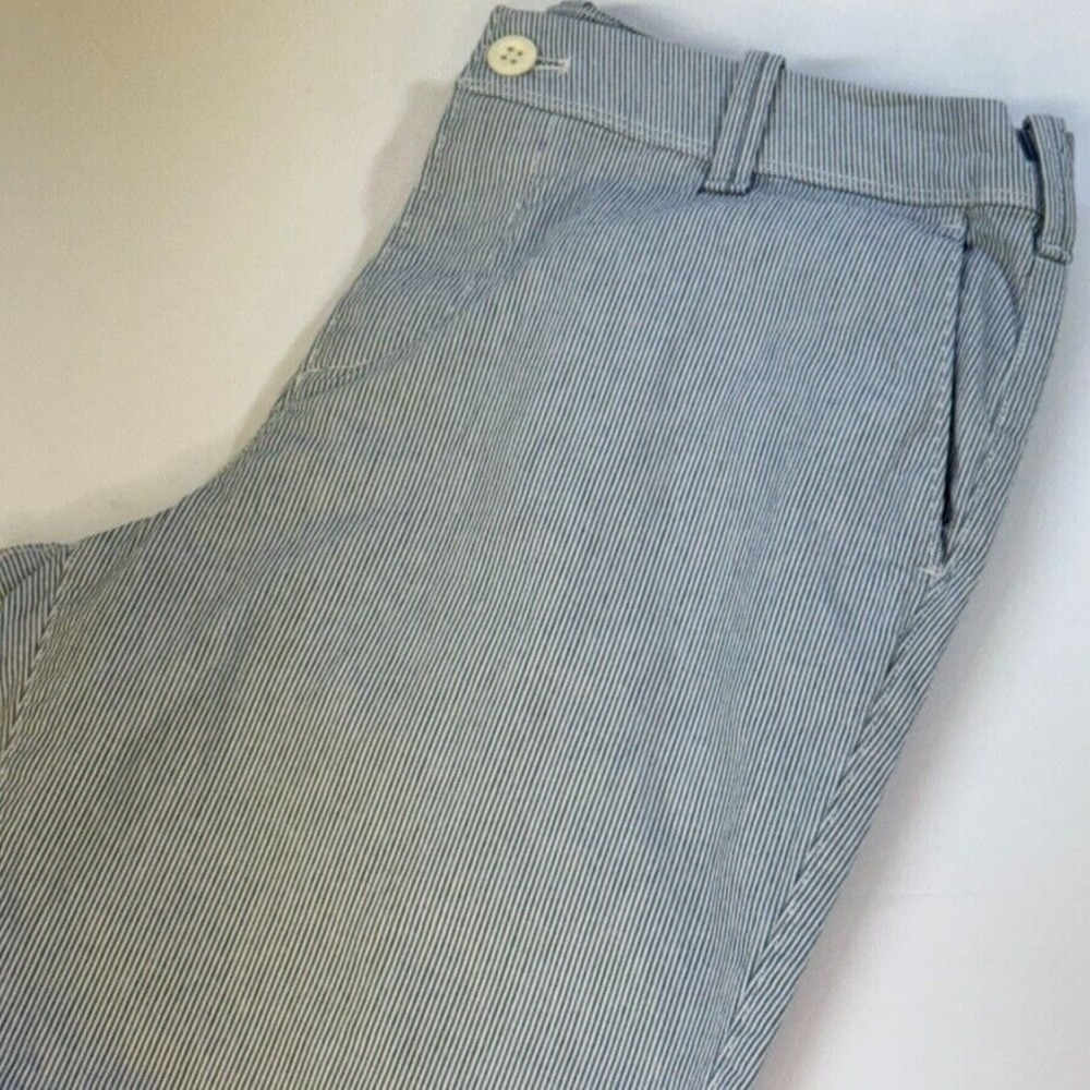 Express Womens Pin Strip‎ Chino Shorts - Size 30 - Blue and White